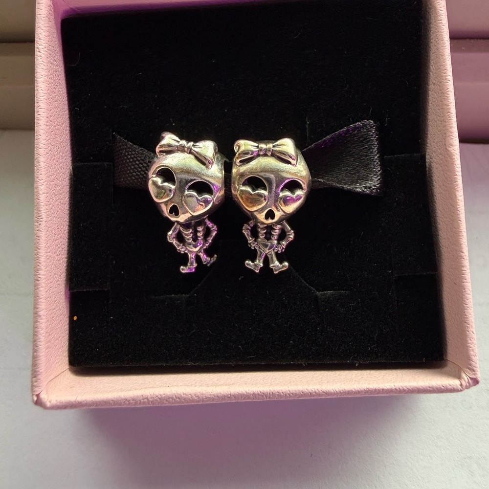 Pandora Silver Skeleton Girl Charm